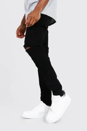 Skinny Fit Cargo Jeans
